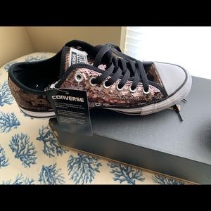 Converse black sequin sneakers